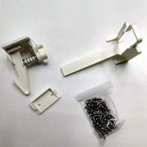 Child Safety Cabinet Locks 12 Pack white plastic